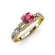 4 - Senna Desire Rhodolite Garnet and Diamond Engagement Ring 