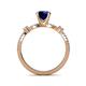 5 - Senna Desire Blue Sapphire and Diamond Engagement Ring 