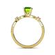 5 - Senna Desire Peridot and Diamond Engagement Ring 