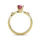 5 - Senna Desire Rhodolite Garnet and Diamond Engagement Ring 