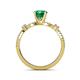 5 - Senna Desire Emerald and Diamond Engagement Ring 