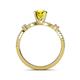 5 - Senna Desire Yellow and White Diamond Engagement Ring 