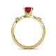 5 - Senna Desire Ruby and Diamond Engagement Ring 