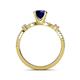 5 - Senna Desire Blue Sapphire and Diamond Engagement Ring 