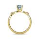5 - Senna Desire Aquamarine and Diamond Engagement Ring 