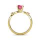 5 - Senna Desire Pink Tourmaline and Diamond Engagement Ring 