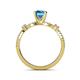 5 - Senna Desire Blue Topaz and Diamond Engagement Ring 