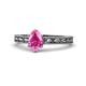 1 - Rachel Classic 7x5 mm Oval Shape Pink Sapphire Solitaire Engagement Ring 