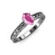 3 - Rachel Classic 7x5 mm Oval Shape Pink Sapphire Solitaire Engagement Ring 