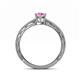4 - Rachel Classic 7x5 mm Oval Shape Pink Sapphire Solitaire Engagement Ring 
