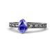 1 - Rachel Classic 7x5 mm Oval Shape Tanzanite Solitaire Engagement Ring 