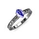 3 - Rachel Classic 7x5 mm Oval Shape Tanzanite Solitaire Engagement Ring 