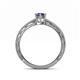 4 - Rachel Classic 7x5 mm Oval Shape Iolite Solitaire Engagement Ring 