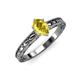 3 - Rachel Classic 7x5 mm Oval Shape Yellow Sapphire Solitaire Engagement Ring 