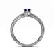 4 - Rachel Classic 7x5 mm Oval Shape Blue Sapphire Solitaire Engagement Ring 