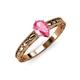 3 - Rachel Classic 7x5 mm Pear Shape Pink Tourmaline Solitaire Engagement Ring 