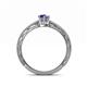 4 - Rachel Classic 7x5 mm Pear Shape Iolite Solitaire Engagement Ring 
