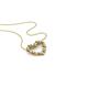 1 - Zayna 2.00 mm Round Citrine and Diamond Heart Pendant 