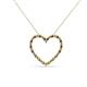 2 - Elaina Citrine and Diamond Heart Pendant 