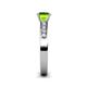 5 - Enya Classic Peridot and Diamond Engagement Ring 