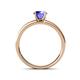 4 - Salana Classic Tanzanite and Diamond Engagement Ring 