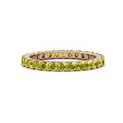 Joyce Round Yellow Diamond Eternity Band Round Yellow Diamond ctw Common Prong Womens Eternity Ring Stackable in K Rose Gold