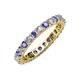 3 - Joyce 3.00 mm Tanzanite and Diamond Eternity Band 