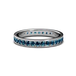 Livia Blue Diamond Eternity Band Blue Diamond Womens Eternity Ring Stackable ctw K White Gold