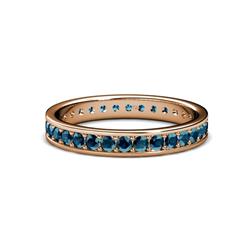 Livia Blue Diamond Eternity Band Blue Diamond Womens Eternity Ring Stackable ctw K Rose Gold