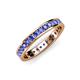 4 - Livia 2.00 mm Tanzanite Eternity Band 