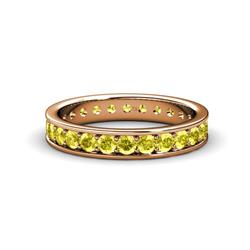 Livia Yellow Diamond Eternity Band Yellow Diamond Womens Eternity Ring Stackable ctw K Rose Gold