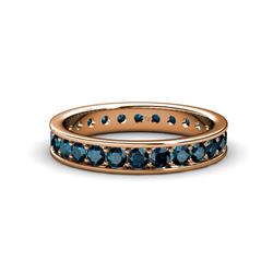 Livia Blue Diamond Eternity Band Blue Diamond Womens Eternity Ring Stackable ctw K Rose Gold