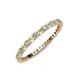 3 - Joyce 2.00 mm Peridot and Diamond Eternity Band 