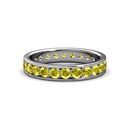 Livia Yellow Diamond Eternity Band Yellow Diamond Womens Eternity Ring Stackable ctw K White Gold