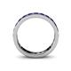 5 - Livia 3.00 mm Blue Sapphire Eternity Band 