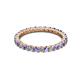 2 - Joyce 2.30 mm Tanzanite and Diamond Eternity Band 