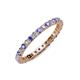 3 - Joyce 2.30 mm Tanzanite and Diamond Eternity Band 