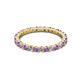 2 - Joyce 2.30 mm Amethyst and Diamond Eternity Band 