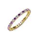 3 - Joyce 2.30 mm Amethyst and Diamond Eternity Band 