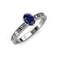 3 - Niah Classic 7x5 mm Oval Shape Blue Sapphire Solitaire Engagement Ring 