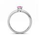 4 - Niah Classic 7x5 mm Oval Shape Pink Sapphire Solitaire Engagement Ring 