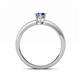 4 - Niah Classic 7x5 mm Oval Shape Tanzanite Solitaire Engagement Ring 