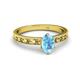 2 - Niah Classic 7x5 mm Oval Shape Blue Topaz Solitaire Engagement Ring 