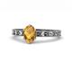 1 - Niah Classic 7x5 mm Oval Shape Citrine Solitaire Engagement Ring 