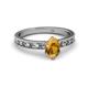 2 - Niah Classic 7x5 mm Oval Shape Citrine Solitaire Engagement Ring 