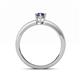4 - Niah Classic 7x5 mm Oval Shape Iolite Solitaire Engagement Ring 