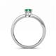 4 - Niah Classic 7x5 mm Oval Shape Emerald Solitaire Engagement Ring 