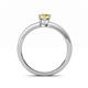 4 - Niah Classic 7x5 mm Oval Shape Yellow Sapphire Solitaire Engagement Ring 