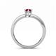 4 - Niah Classic 7x5 mm Oval Shape Ruby Solitaire Engagement Ring 