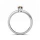 4 - Niah Classic 7x5 mm Oval Shape Smoky Quartz Solitaire Engagement Ring 